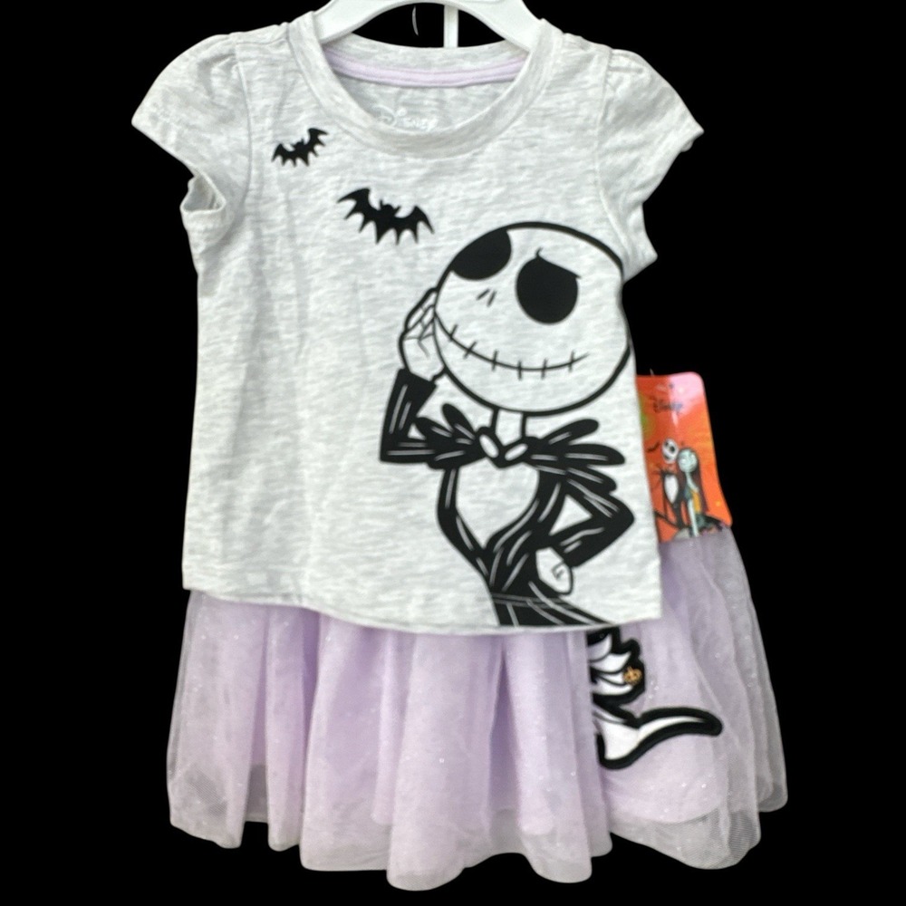 Disney Nightmare Before Christmas, Jack Skellington & Zero Top‎ & Tutu Size 2T